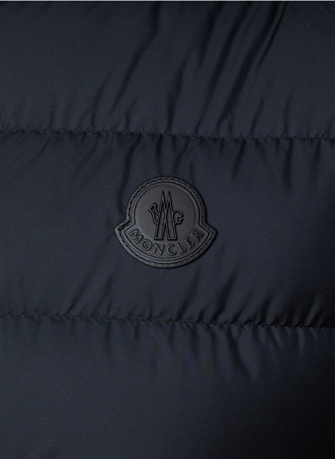 P118 Moncler Black Logo Bodywarmer Navy 4