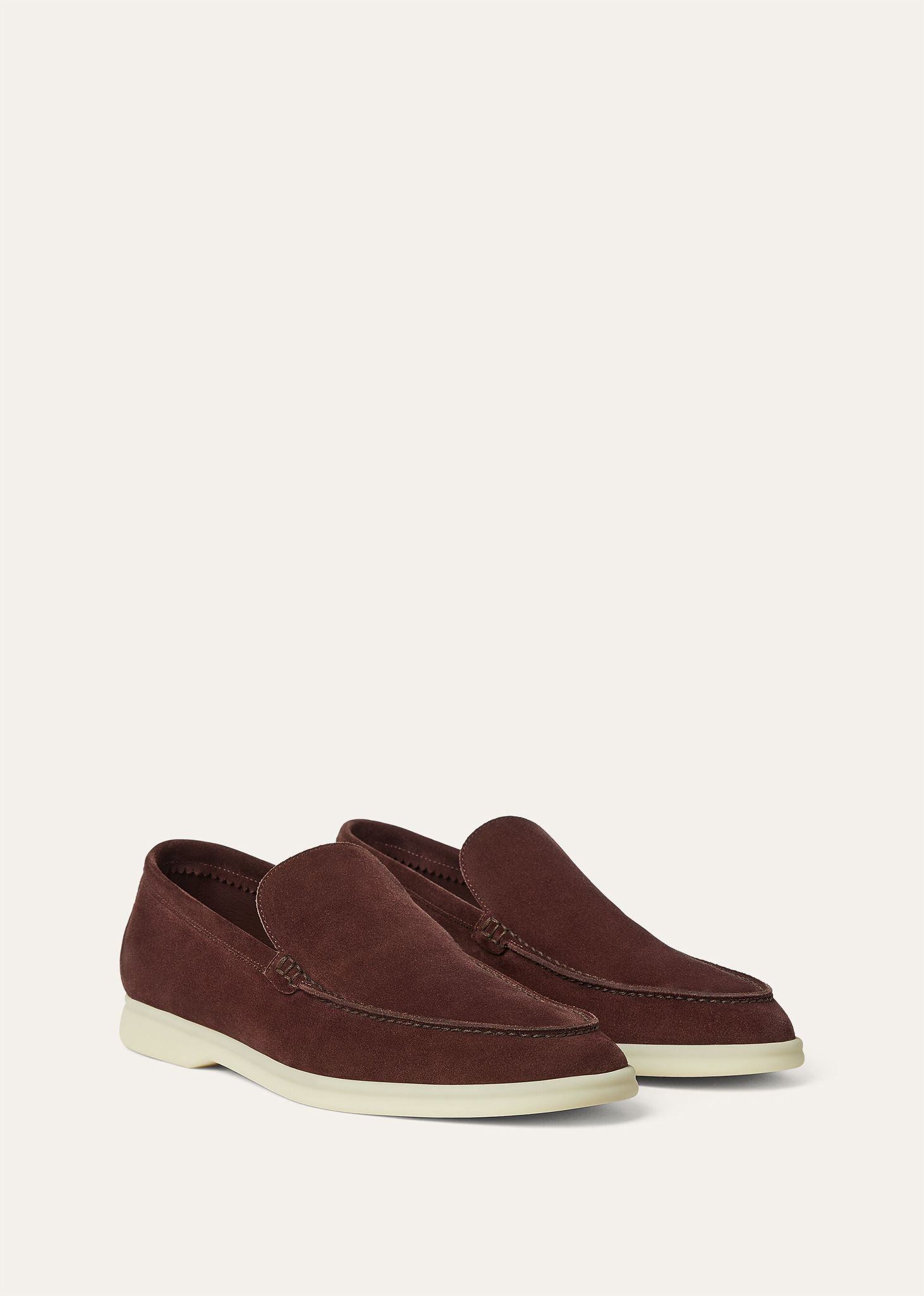 P490 Loro Piana Summer Walk Loafers Dark Maroon